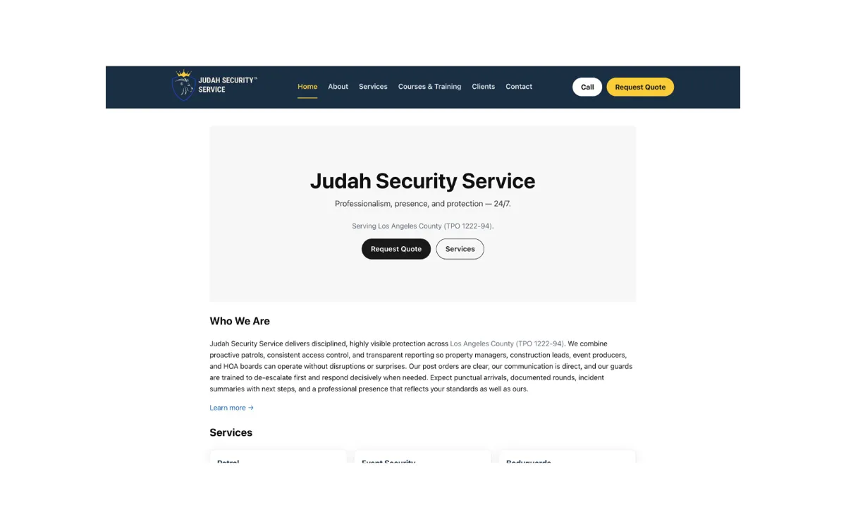 Judah Security Service